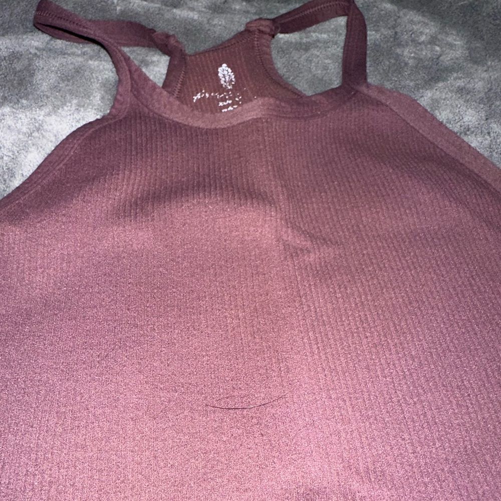 Free People Happiness Runs Tank in Plum Size XS/S - Picture 4 of 6